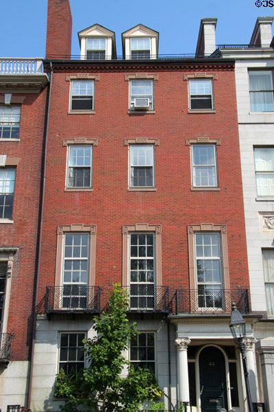 Sophie Otis Ritchie - Francis C. Gray House (1831) (44 Beacon St.) in Beacon Hill. Boston, MA. Style: Greek Revival. Architect: Alexander Parris.
