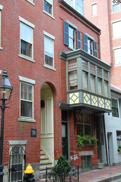 Frederick Hughes - Nathaniel Sherman (aka Louisa May Alcott) House (1827) (20 Pinckney St.). Boston, MA. Style: Federal. Architect: Nathaniel Sherman.