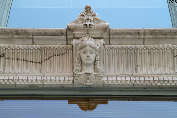 Neoclassical carving on The Berkeley. Boston, MA.
