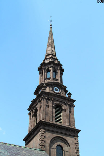 Tower of Arlington Street Church (1861). Boston, MA.