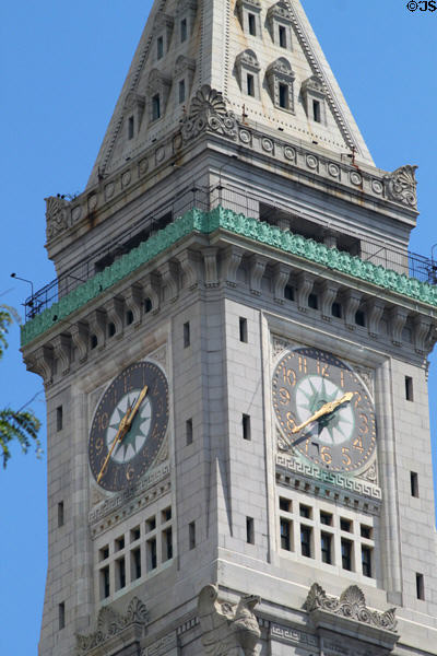 Boston Custom House Tower clock level. Boston, MA.