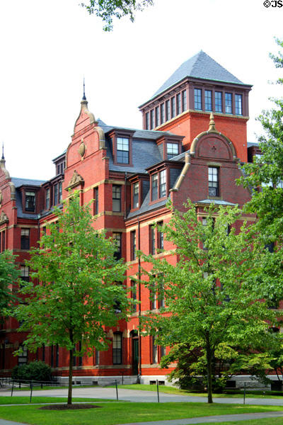 Weld Hall (1870) at Harvard College. Cambridge, MA. Architect: Ware & Van Brunt.