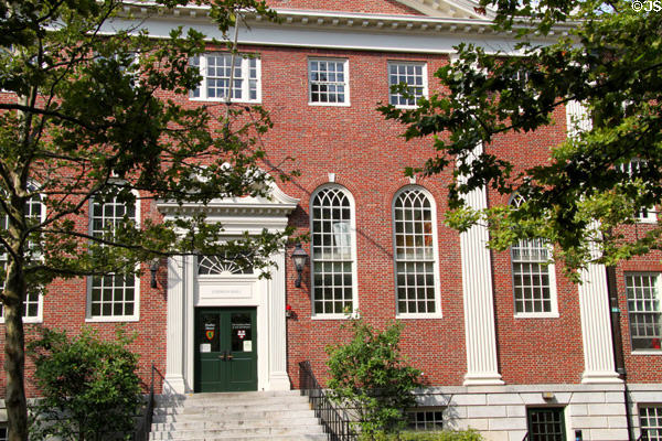 Lehman Hall (aka Dudley House) on Harvard Yard. Cambridge, MA.