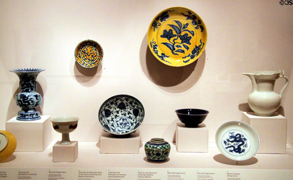 Chinese Ming porcelain collection (15th-18thC) at Harvard Art Museums. Cambridge, MA.