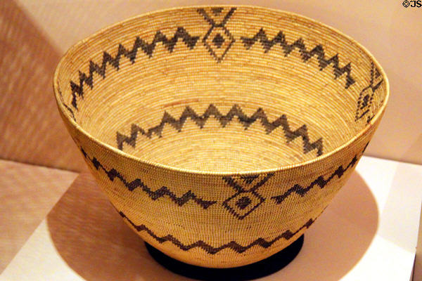 Monache mush bowl basket (c1909) at Peabody Museum. Cambridge, MA.