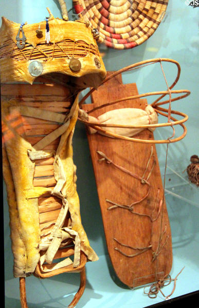 Apache & Taos cradles (c1900) at Peabody Museum. Cambridge, MA.