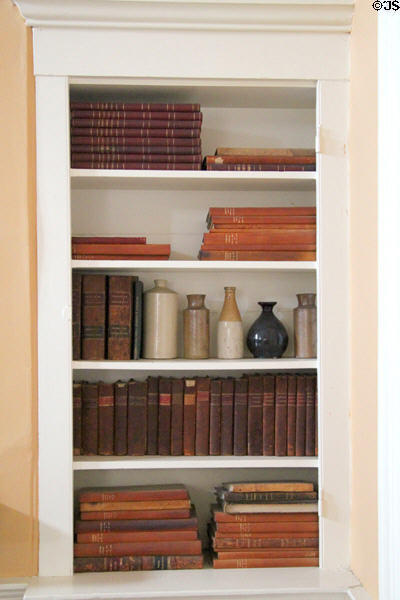 Antique record books at Salem Custom House. Salem, MA.