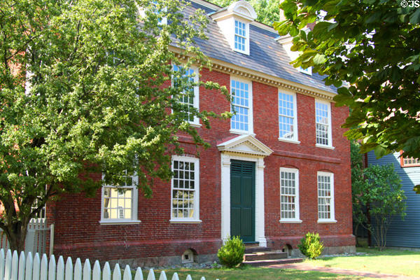 Derby House (1762) (168 Derby St.) now NPS site. Salem, MA. Style: Georgian.