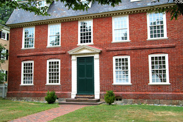 Georgian symmetry of Derby House (1762) now NPS site. Salem, MA.