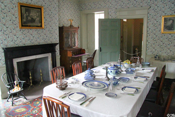 Dining room of Gardner Pingree House. Salem, MA.