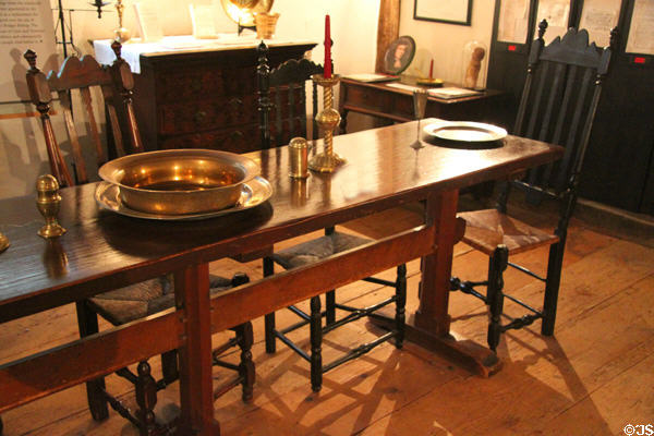 Formal table at Witch House. Salem, MA.
