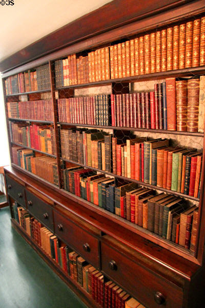 Bookcases at Peacefield. Quincy, MA.