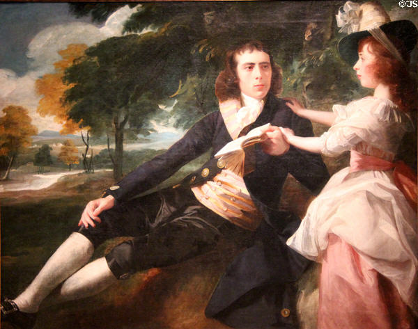 Thomas Lane & his sister Harriot portrait (c1792) by John Singleton Copley at Museum of Fine Arts. Boston, MA.