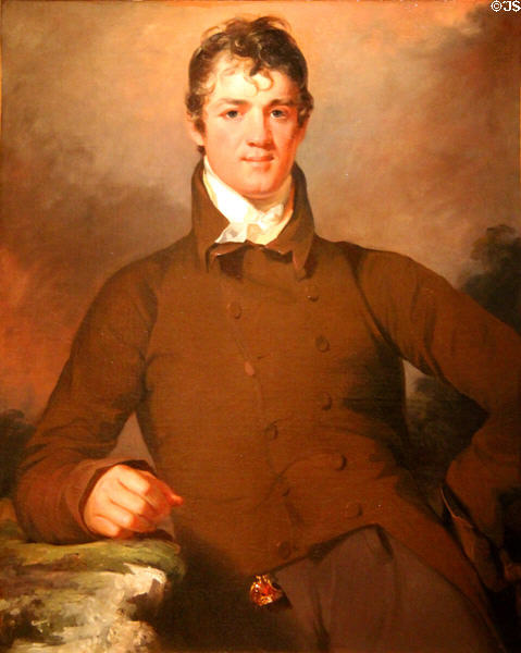 John Myers portrait (1814) by Thomas Sully at Museum of Fine Arts. Boston, MA.