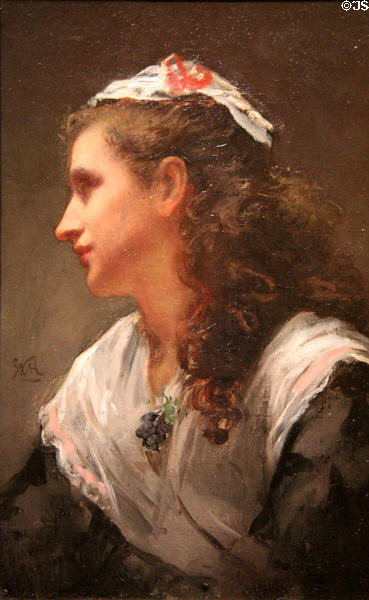 Priscilla painting (c1873) by William Morris Hunt at Museum of Fine Arts. Boston, MA.