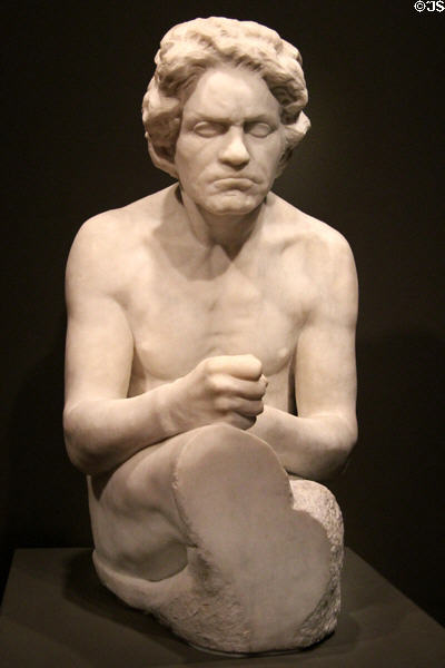 Beethoven marble bust (after 1902) by Max Klinger at Museum of Fine Arts. Boston, MA.