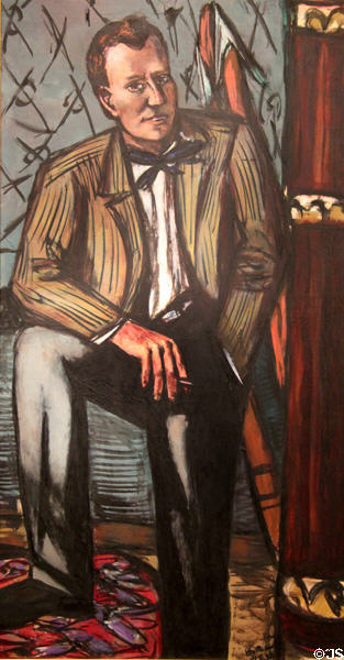 Portrait of Perry T. Rathbone (1948) by Max Beckman at Museum of Fine Arts. Boston, MA.