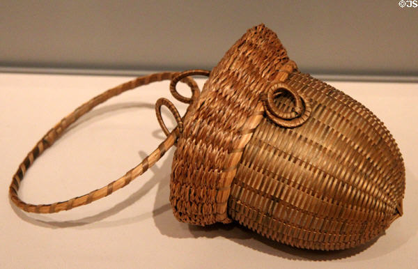 Penobscot acorn basket (c1900-20) from Maine at Museum of Fine Arts. Boston, MA.