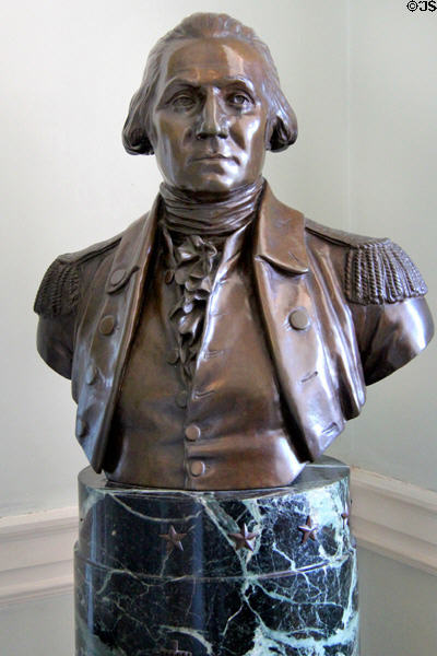 Bust of George Washington at Massachusetts State House. Boston, MA.