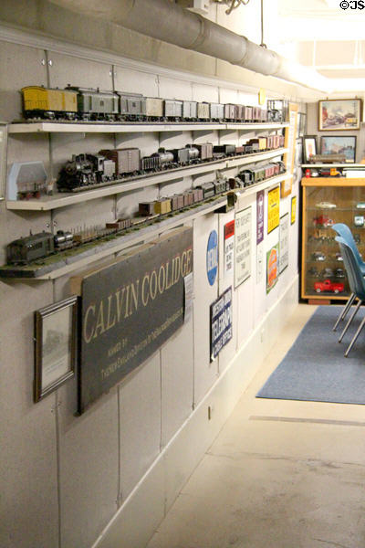 Model train in Walker Transportation Collection at John Cabot House. Beverly, MA.