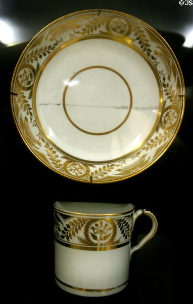 Spode cup & saucer used by George Washington while President at Naval Academy Museum. Annapolis, MD.