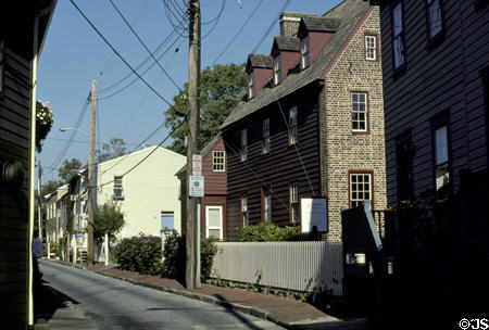 Shiplap House Museum (c1715) (18 Pinkney St.). Annapolis, MD.