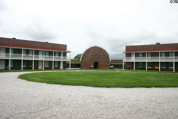 Barracks yard of Fort McHenry. Baltimore, MD.