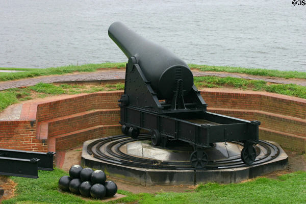 Civil war era cannon at Fort McHenry. Baltimore, MD.