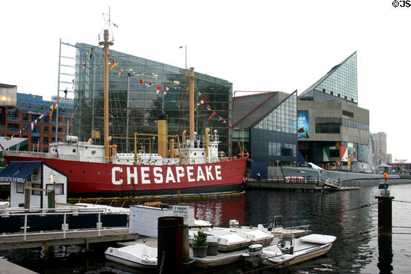 Lightship Chesapeake, submarine USS Torsk & National Aquarium. Baltimore, MD.