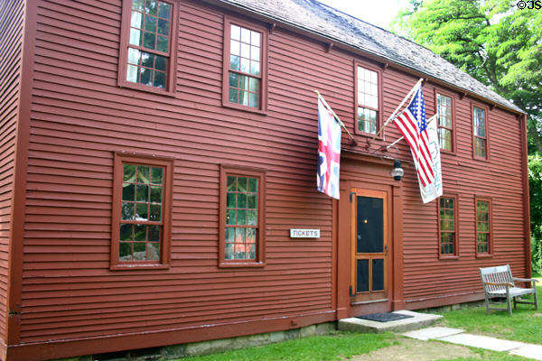 Jefferds' Tavern (1754) was moved to York in 1939. York, ME.