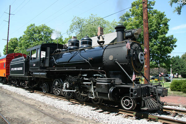 Little River Railroad steam locomotive 110. Coldwater, MI.