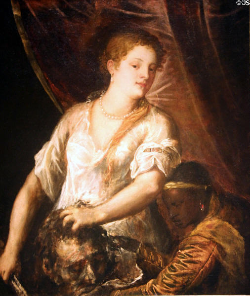 Judith with the Head of Holofernes painting (1570) by Titian at Detroit Institute of Arts. Detroit, MI.