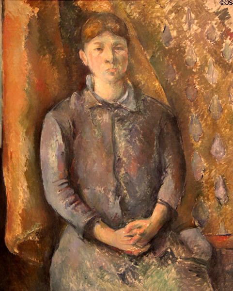 Madame Cézanne painting (c1886) by Paul Cézanne at Detroit Institute of Arts. Detroit, MI.