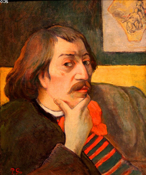 Self-portrait (c1893) by Paul Gauguin at Detroit Institute of Arts. Detroit, MI.