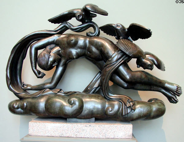Moods of Time: Evening bronze sculpture (1938) by Paul Manship at Detroit Institute of Arts. Detroit, MI.