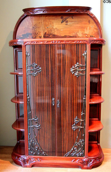 Art Nouveau "La Mer" cabinet (1910) by Louis Majorelle of France at Detroit Institute of Arts. Detroit, MI.
