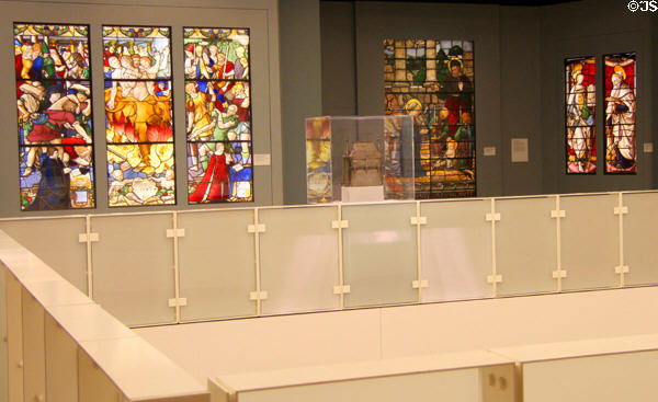 Collection of stained glass windows at Detroit Institute of Arts. Detroit, MI.