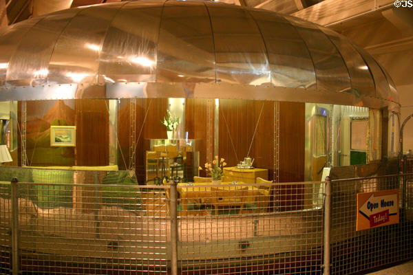 Round shape of Dymaxion House at Henry Ford Museum. Dearborn, MI.