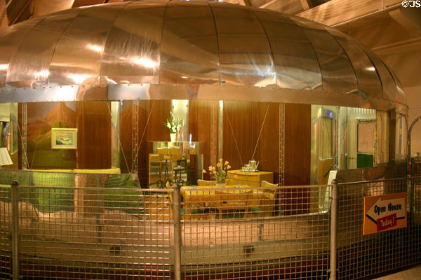 Round shape of Dymaxion House at Henry Ford Museum. Dearborn, MI.