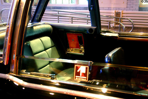Lincoln Limousine (1961) is the car in which John F. Kennedy was assassinated & which was armored after 1964 at Henry Ford Museum. Dearborn, MI.