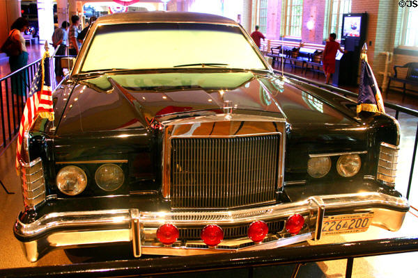 Lincoln Limousine (1972) used by Presidents Nixon, Ford, Carter & Reagan at Henry Ford Museum. Dearborn, MI.