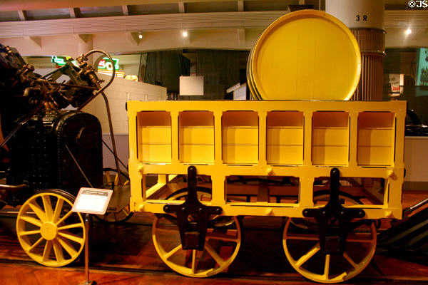 Tender of Stephenson's Rocket Replica at Henry Ford Museum. Dearborn, MI.