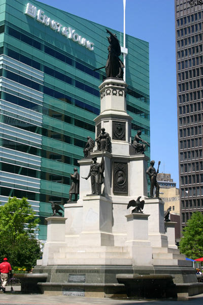 Michigan Soldiers & Sailors Monument (1867) by Randolph Rogers (Campus Martius Park). Detroit, MI.