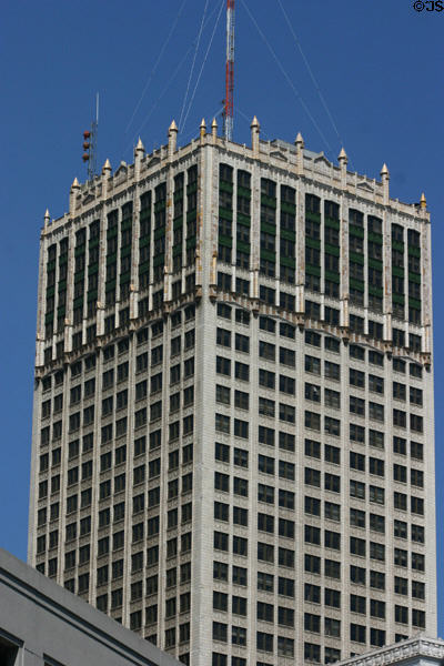 Cadillac Tower (1927) (40 floors) (65 Cadillac Square). Detroit, MI. Architect: Bonnah & Chaffee.