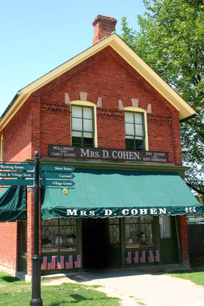 Elizabeth Cohen Millinery (1880) moved to Greenfield Village from downtown Detroit. Dearborn, MI.