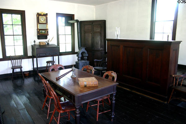 Interior of Logan County Courthouse where Lincoln tried cases as a traveling lawyer. Dearborn, MI.