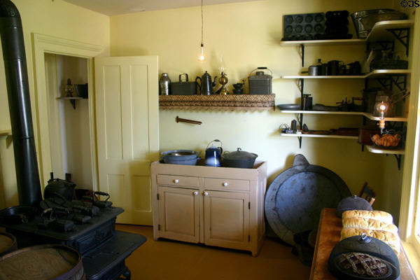 Kitchen of Sarah Jordan Boarding House at Greenfield Village. Dearborn, MI.