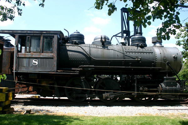 Detroit & Mackinac steam locomotive at Greenfield Village. Dearborn, MI.
