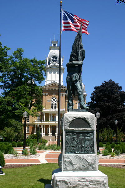 Civil War Memorial (1895) by Lorado Taft at Hillsdale College. Hillsdale, MI.