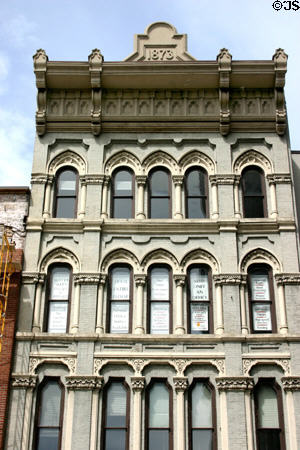 Neo-gothic building (1873) on Pearl Street at Monroe Ave. Grand Rapids, MI.